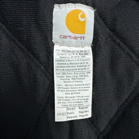 Carhartt Santa Fe Jacket Quilt Lined Mens Small J14 CLY Clay Red - Picture 4 of 14